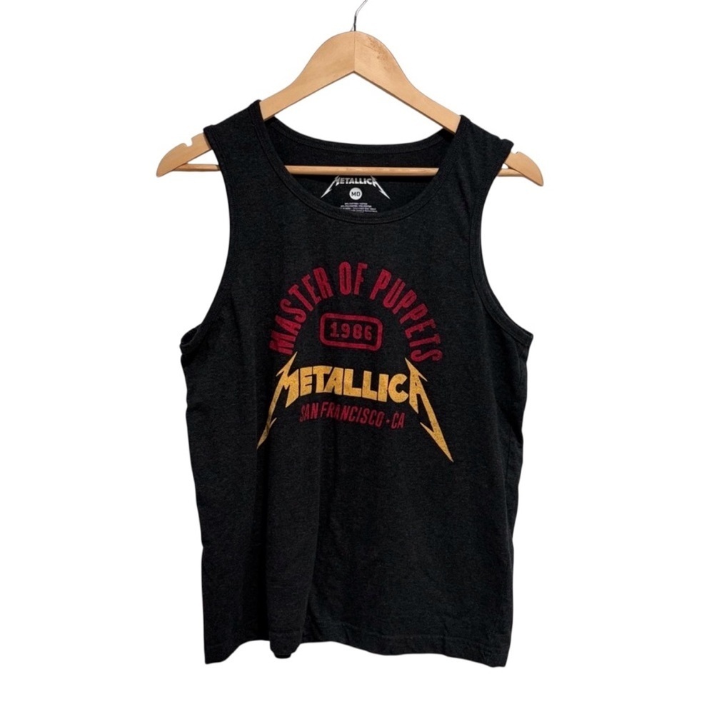 Women’s Dark Grey Metallica Tank Top Master of Puppets Medium